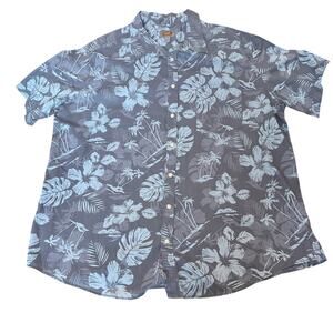 FOUNDRY 3XLT Hawaiian Buttonup Allover print vacation resort golf NWOT COTTON